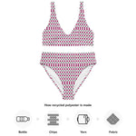 Strawberry | Eco-Friendly | High-waisted Bikini | TeeandTurtle | Sustainable