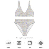 Rainbow Cloud | Eco-Friendly | High-waisted Bikini | TeeandTurtle | Sustainable