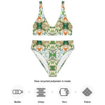 Boho Floral | Eco-Friendly | High-waisted Bikini | TeeandTurtle | Sustainable