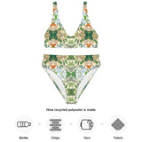 Boho Floral | Eco-Friendly | High-waisted Bikini | TeeandTurtle | Sustainable
