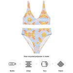 Bright Floral | Eco-Friendly | High-waisted Bikini | TeeandTurtle | Sustainable