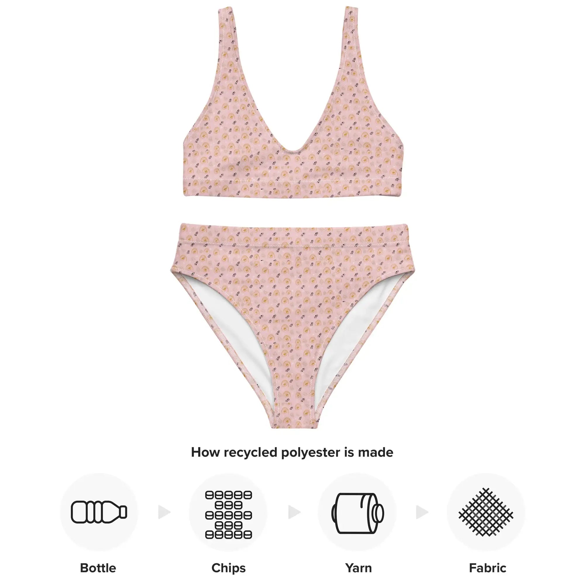 Abstract | Eco-Friendly | High-waisted Bikini | TeeandTurtle | Sustainable