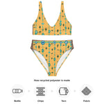 Blue Mangos | Eco-Friendly | High-waisted Bikini | TeeandTurtle | Sustainable