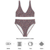 Football | Eco-Friendly | High-waisted Bikini | TeeandTurtle | Sustainable