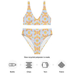 Florosent Bright Flowers | Eco-Friendly | High-waisted Bikini | TeeandTurtle | Sustainable