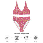 Morning Birds | Eco-Friendly | High-waisted Bikini | TeeandTurtle | Sustainable