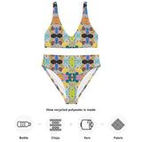 Bright Love | Eco-Friendly | High-waisted Bikini | TeeandTurtle | Sustainable