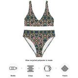 Green Goddess | Eco-Friendly | High-waisted Bikini | TeeandTurtle | Sustainable