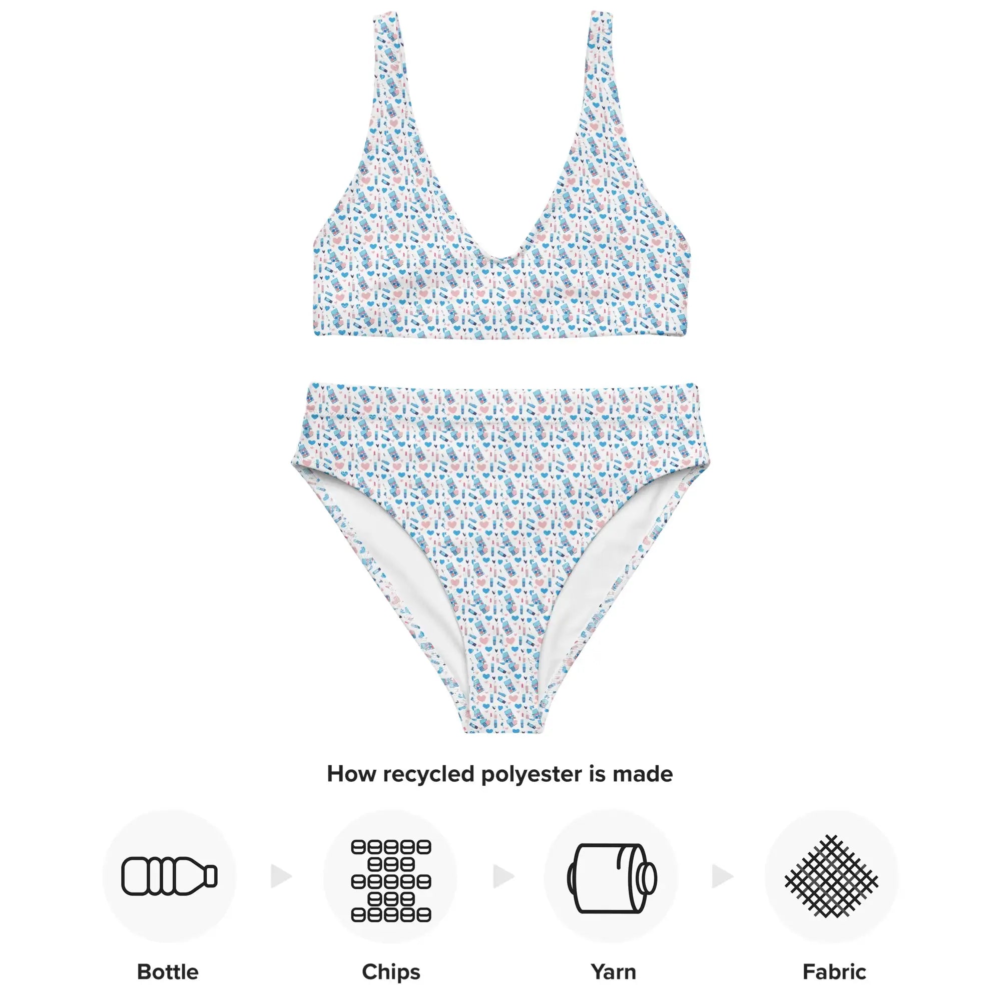 Glamour | Eco-Friendly | High-waisted Bikini | TeeandTurtle | Sustainable