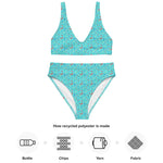 Fish Fiesta 2 | Eco-Friendly | High-waisted Bikini | TeeandTurtle | Sustainable