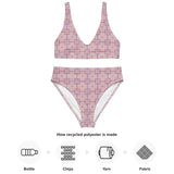 Mandala Heart | Eco-Friendly | High-waisted Bikini | TeeandTurtle | Sustainable