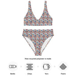 Butterfly Party | Eco-Friendly | High-waisted Bikini | TeeandTurtle | Sustainable