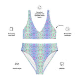 Lotus Gradiant | Eco-Friendly | High-waisted Bikini | TeeandTurtle | Sustainable
