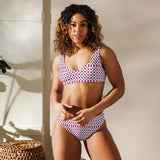 Strawberry | Eco-Friendly | High-waisted Bikini | TeeandTurtle | Sustainable
