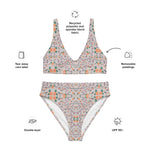 Floral Vines | Eco-Friendly | High-waisted Bikini | TeeandTurtle | Sustainable