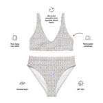 Rainbow Cloud | Eco-Friendly | High-waisted Bikini | TeeandTurtle | Sustainable