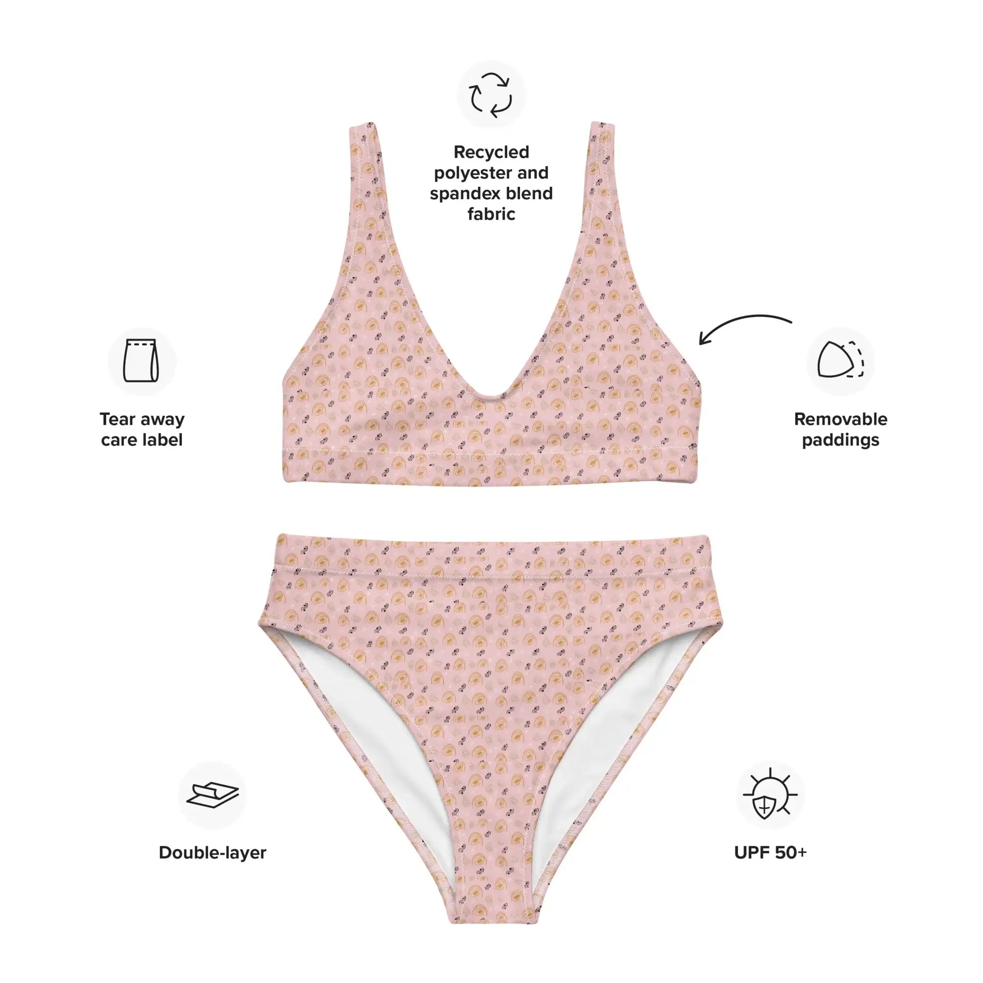 Abstract | Eco-Friendly | High-waisted Bikini | TeeandTurtle | Sustainable