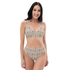 Butterflies | Eco-Friendly | High-waisted Bikini | TeeandTurtle | Sustainable