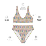 Butterflies | Eco-Friendly | High-waisted Bikini | TeeandTurtle | Sustainable