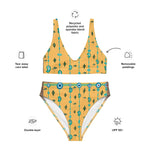 Blue Mangos | Eco-Friendly | High-waisted Bikini | TeeandTurtle | Sustainable