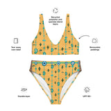 Blue Mangos | Eco-Friendly | High-waisted Bikini | TeeandTurtle | Sustainable