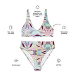 Marble Leaves | Eco-Friendly | High-waisted Bikini | TeeandTurtle | Sustainable