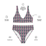 Geometrical | Eco-Friendly | High-waisted Bikini | TeeandTurtle | Sustainable