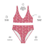 Morning Birds | Eco-Friendly | High-waisted Bikini | TeeandTurtle | Sustainable