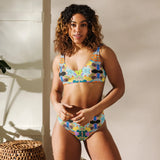 Bright Love | Eco-Friendly | High-waisted Bikini | TeeandTurtle | Sustainable