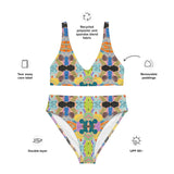 Bright Love | Eco-Friendly | High-waisted Bikini | TeeandTurtle | Sustainable