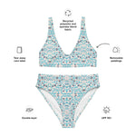 Winter Leaves | Eco-Friendly | High-waisted Bikini | TeeandTurtle | Sustainable