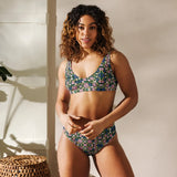 Green Goddess | Eco-Friendly | High-waisted Bikini | TeeandTurtle | Sustainable