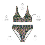 Green Goddess | Eco-Friendly | High-waisted Bikini | TeeandTurtle | Sustainable