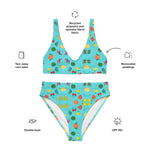 Summer Symphony 2 | Eco-Friendly | High-waisted Bikini | TeeandTurtle | Sustainable