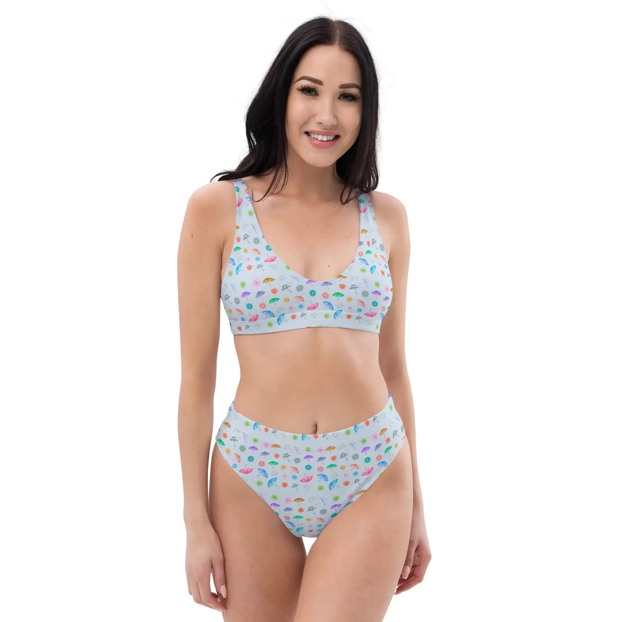 Flying Umbrella | Eco-Friendly | High-waisted Bikini | TeeandTurtle | Sustainable