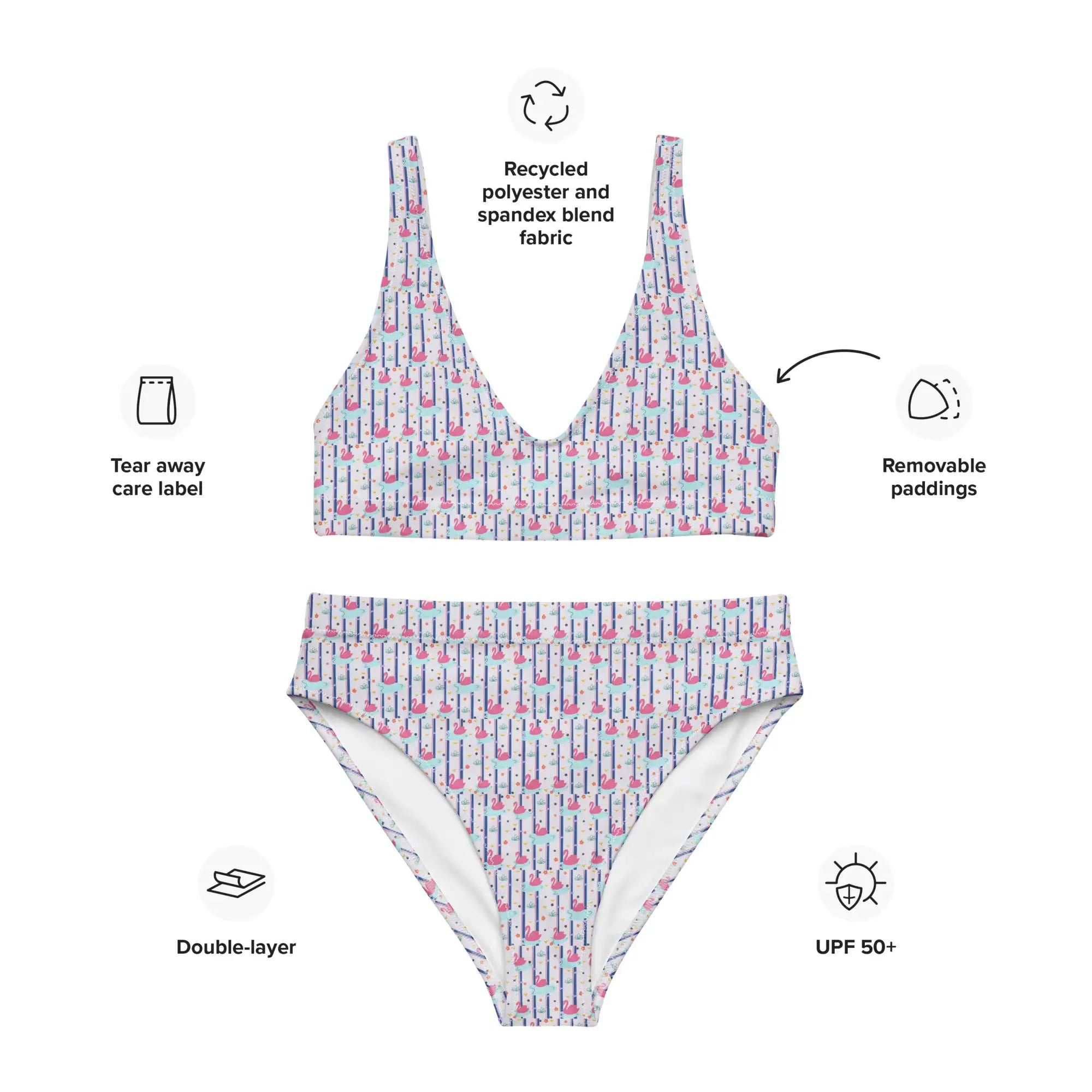 Swarn Souffle | Eco-Friendly | High-waisted Bikini | TeeandTurtle | Sustainable