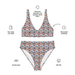 Butterfly Party | Eco-Friendly | High-waisted Bikini | TeeandTurtle | Sustainable