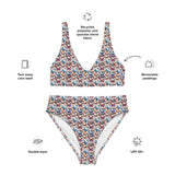 Butterfly Party | Eco-Friendly | High-waisted Bikini | TeeandTurtle | Sustainable