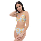 Florosent Bright Flowers | Eco-Friendly | High-waisted Bikini | TeeandTurtle | Sustainable
