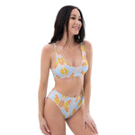 Bright Floral | Eco-Friendly | High-waisted Bikini | TeeandTurtle | Sustainable