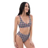 Geometrical | Eco-Friendly | High-waisted Bikini | TeeandTurtle | Sustainable