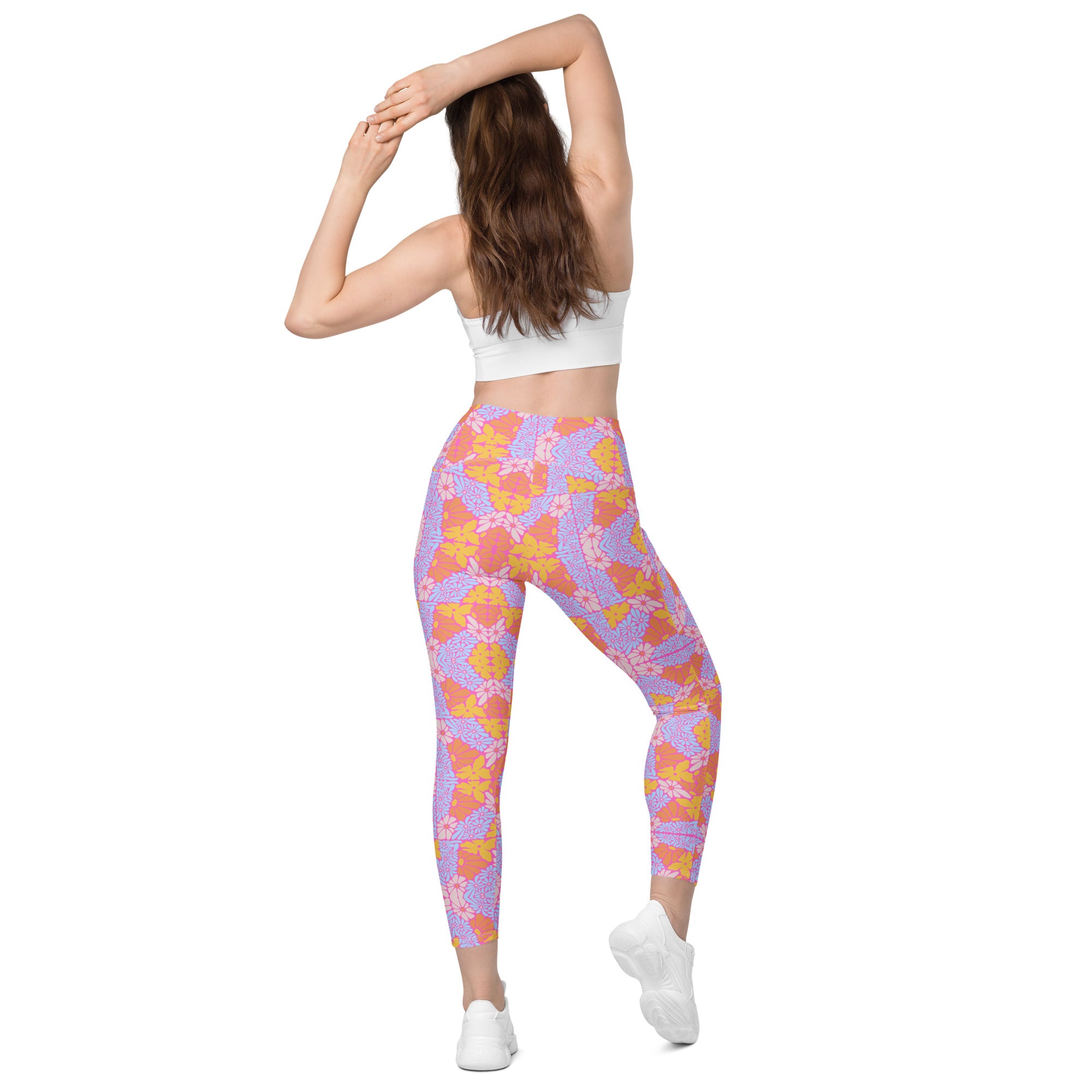 Bright Floral | Eco-Friendly | Leggings | TeeandTurtle | Sustainable