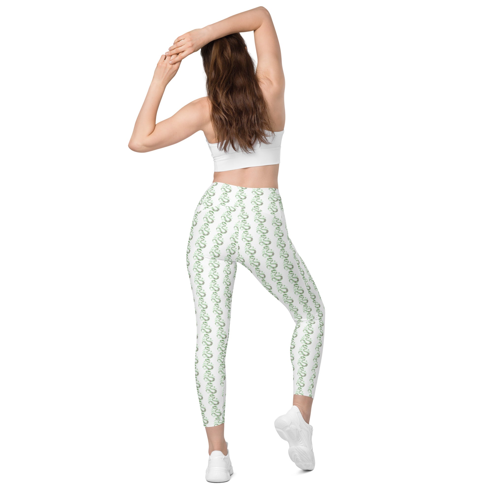 Snake Light Green | Eco-Friendly | Leggings | TeeandTurtle | Sustainable