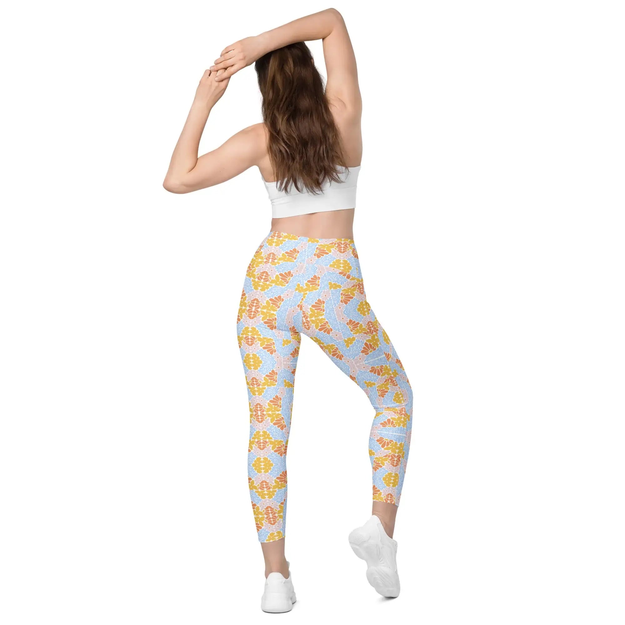Florosent Bright Flowers | Eco-Friendly | Leggings | TeeandTurtle | Sustainable