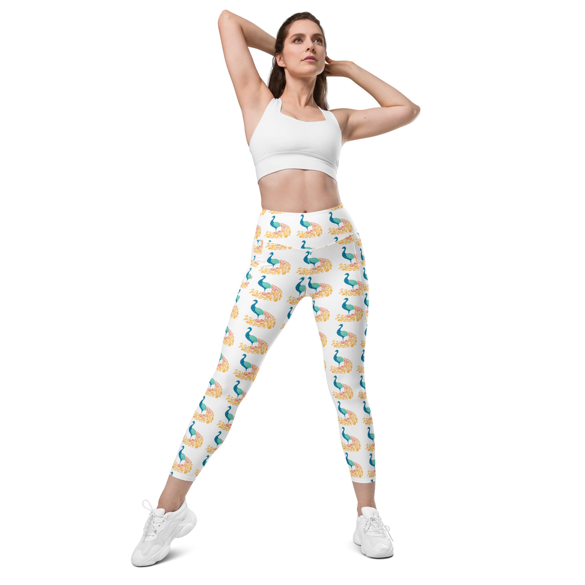Peacock | Eco-Friendly | Leggings | TeeandTurtle | Sustainable
