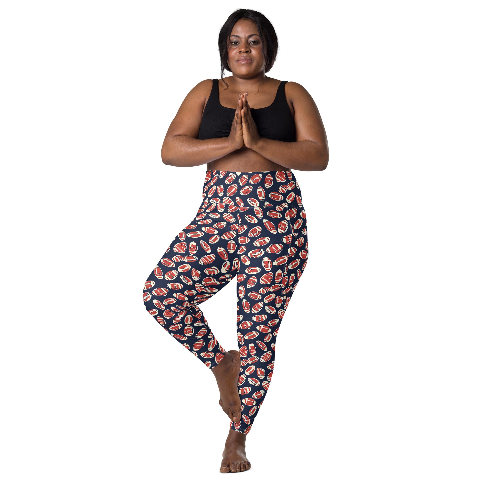 Football | Eco-Friendly | Leggings | TeeandTurtle | Sustainable