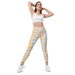 Florosent Bright Flowers | Eco-Friendly | Leggings | TeeandTurtle | Sustainable