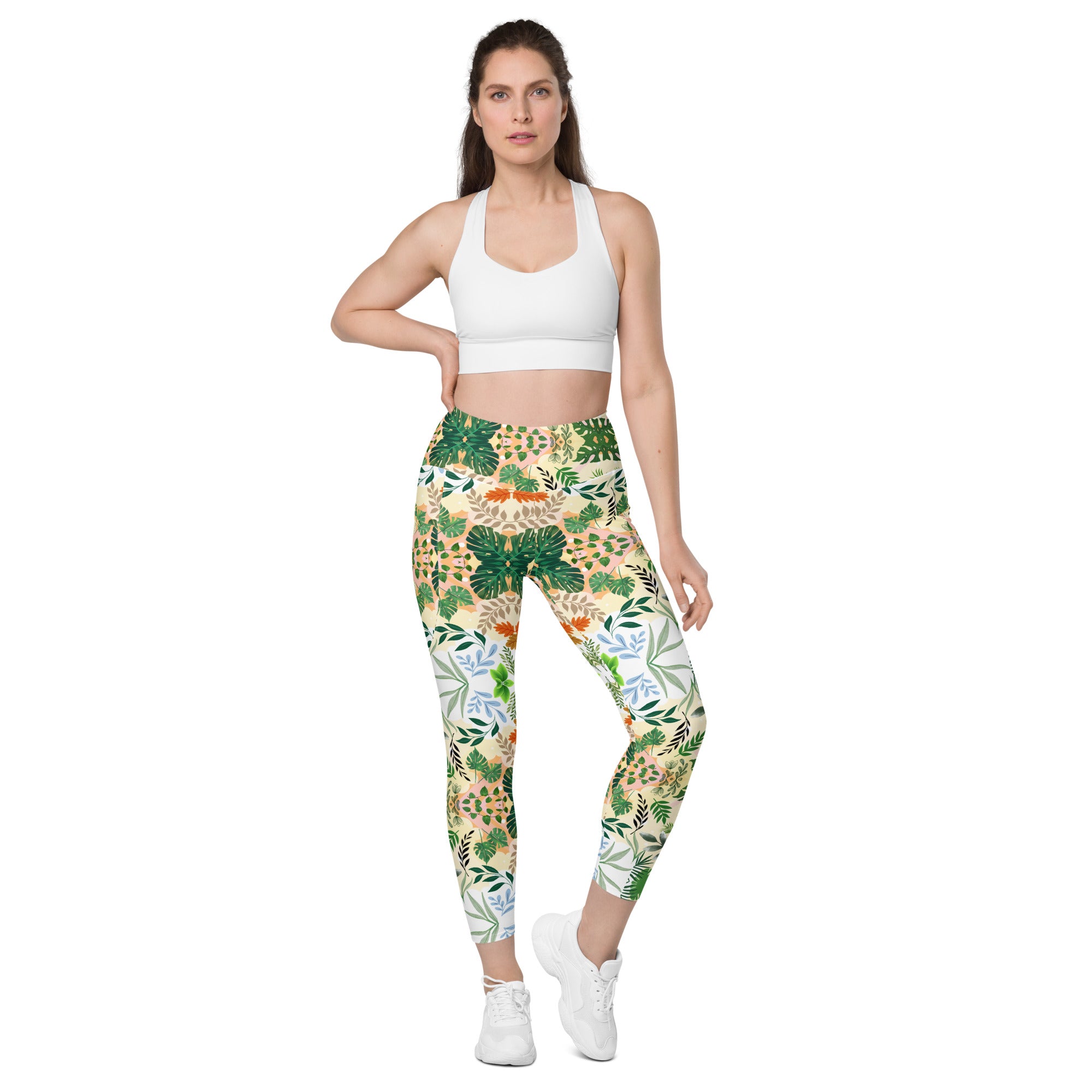 Boho Floral | Eco-Friendly | Leggings | TeeandTurtle | Sustainable