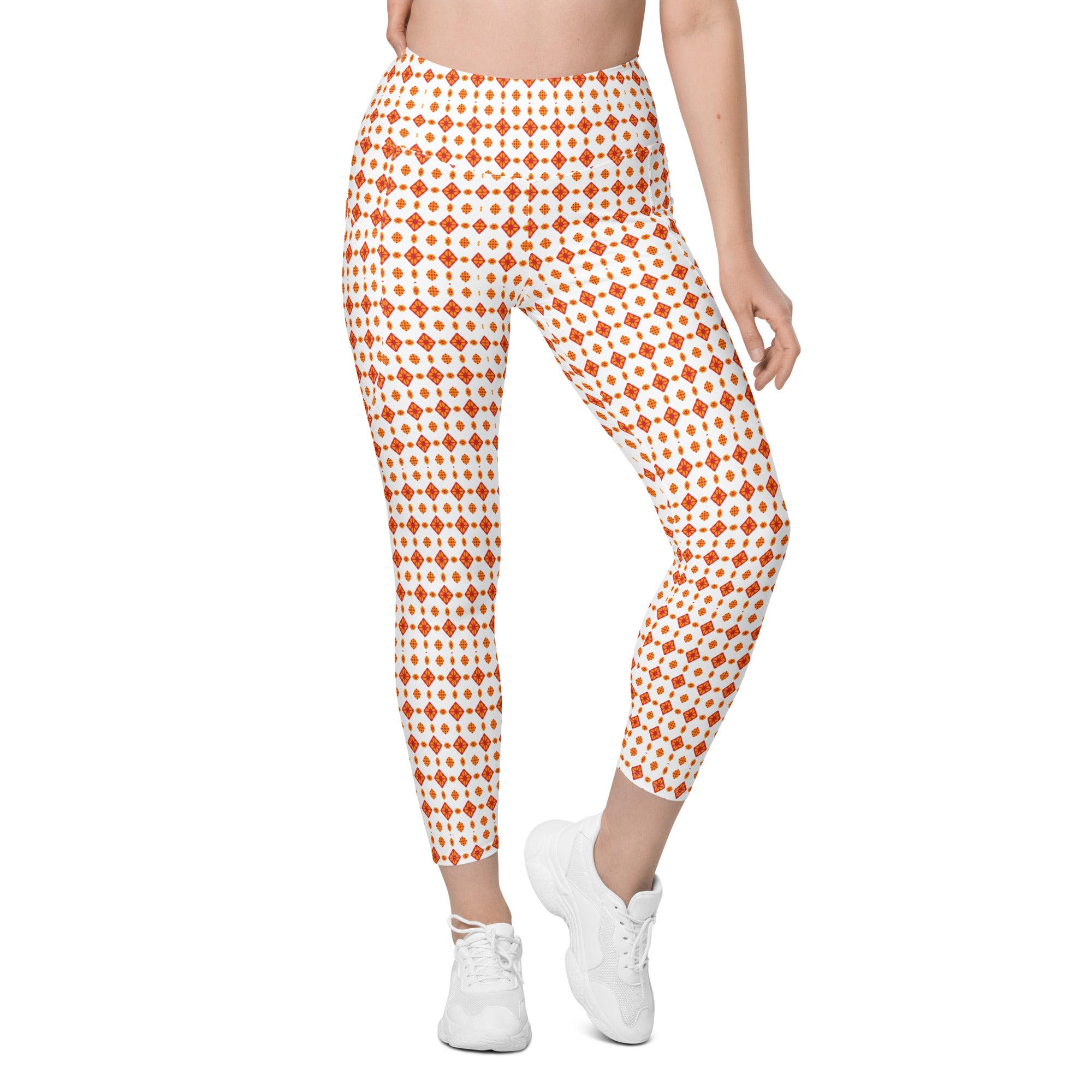 Orange Batik | Eco-Friendly | Leggings | TeeandTurtle | Sustainable