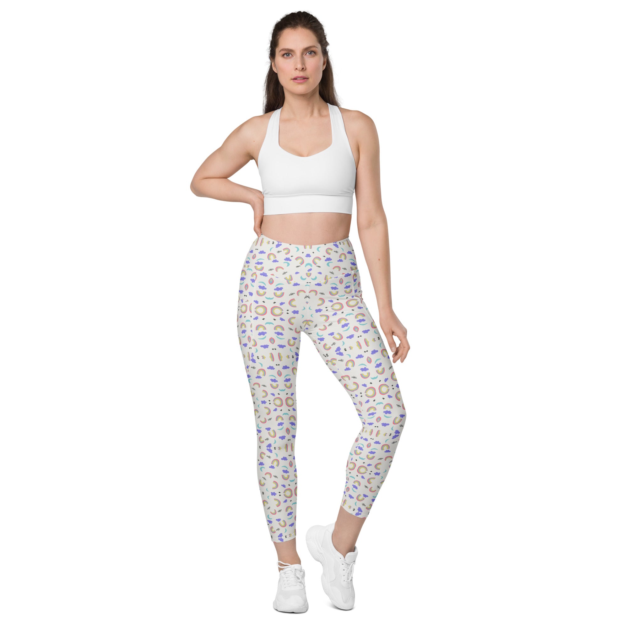 Rainbow Cloud | Eco-Friendly | Leggings | TeeandTurtle | Sustainable